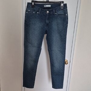 Levi Strauss & Co Women's Polka Dot Skinny Leg Jeans Cropped Size 28